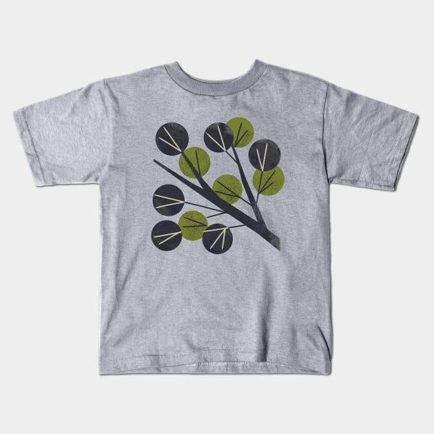 Minimal Branch Kids T-Shirt by Renea L Thull